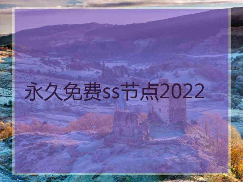 永久免费ss节点2022