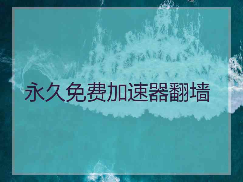 永久免费加速器翻墙