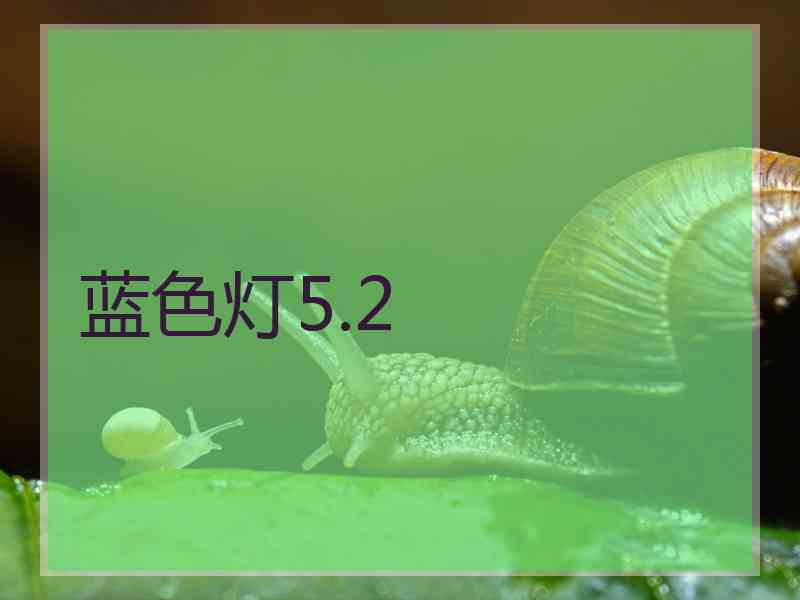 蓝色灯5.2