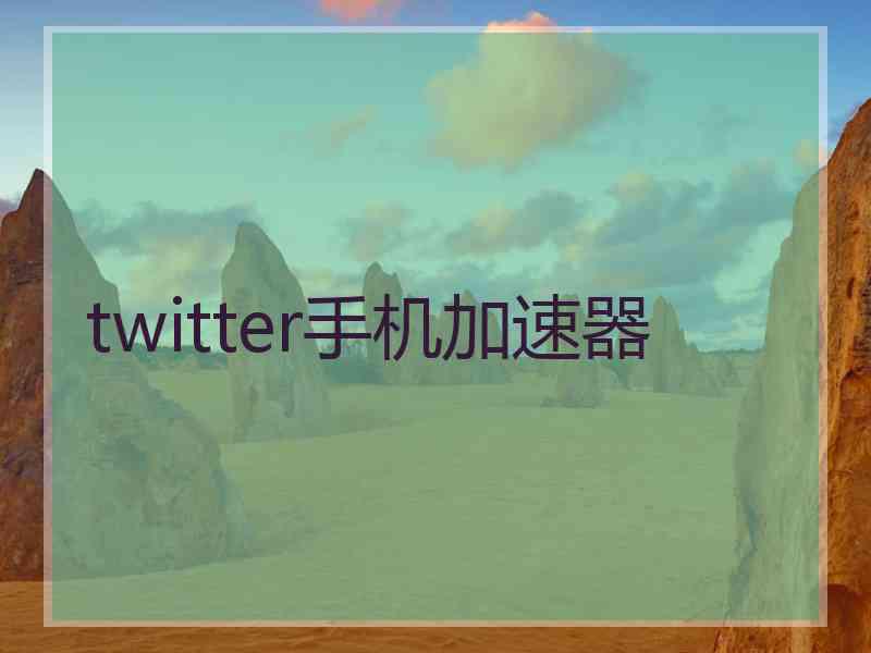 twitter手机加速器