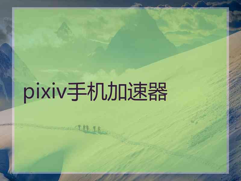 pixiv手机加速器