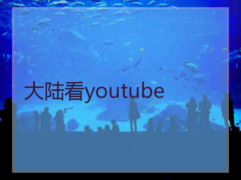 大陆看youtube